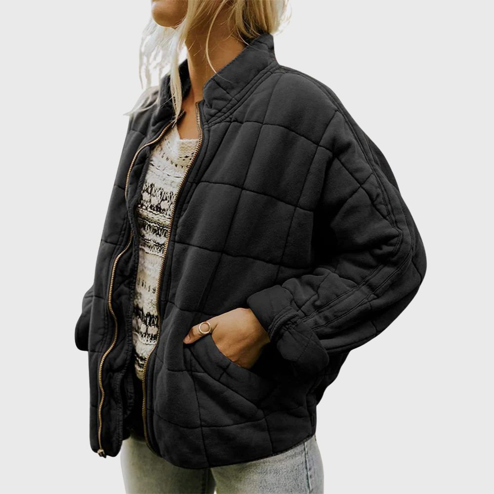 Ursuline - Quilted Oversized Bomber Jacket