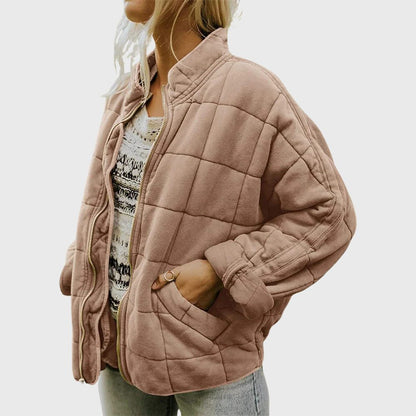 Ursuline - Quilted Oversized Bomber Jacket