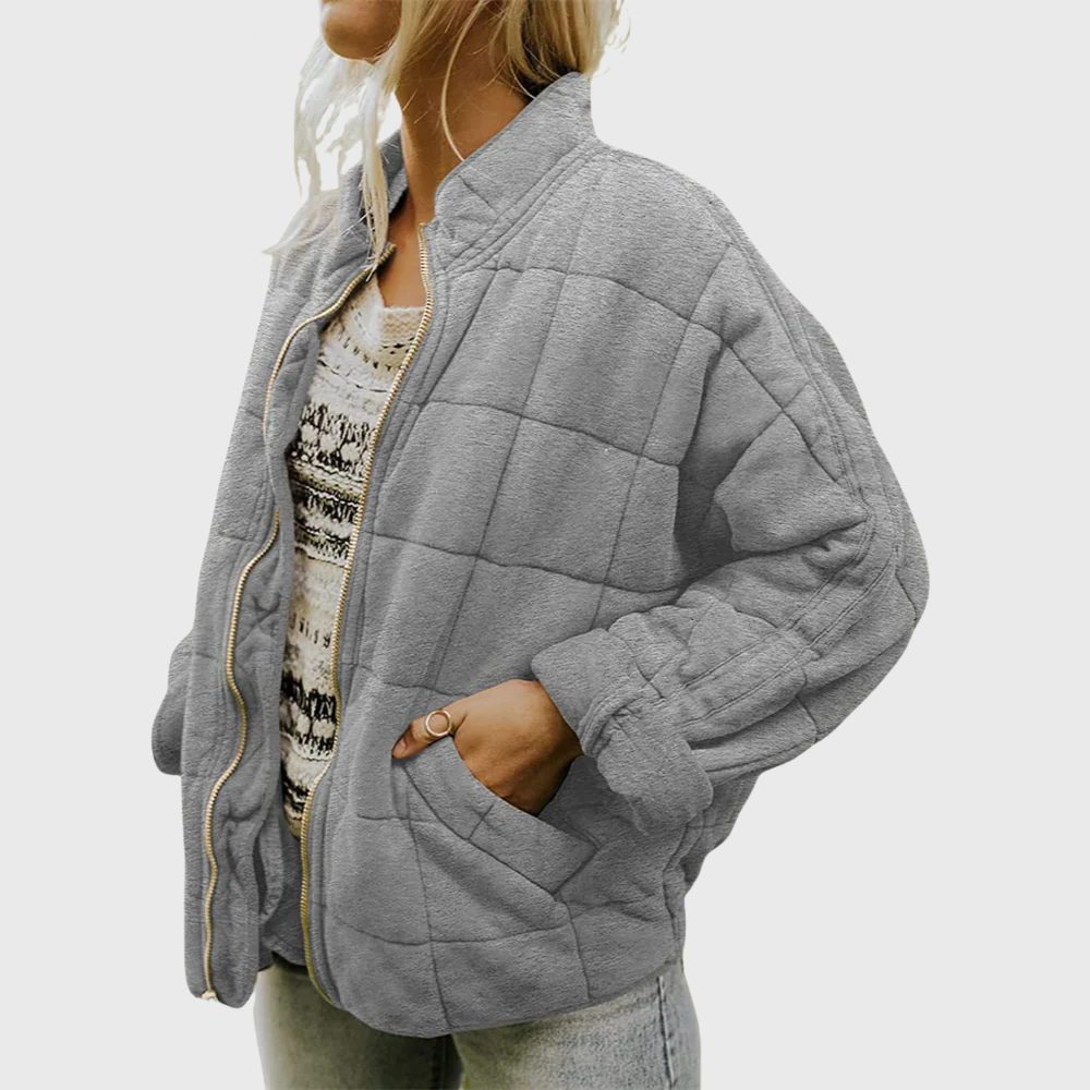 Ursuline - Quilted Oversized Bomber Jacket
