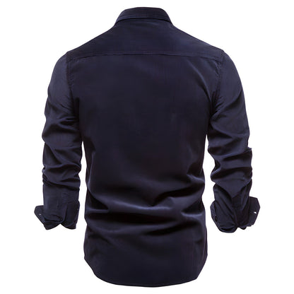 Roeland - Long Sleeve Shirt with Chest Pockets