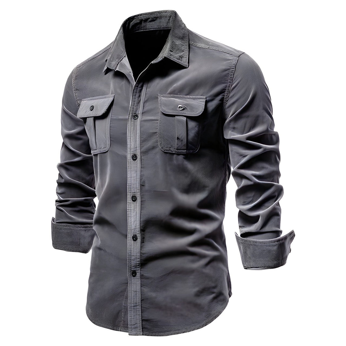 Roeland - Long Sleeve Shirt with Chest Pockets