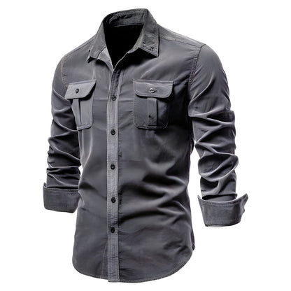 Roeland - Long Sleeve Shirt with Chest Pockets