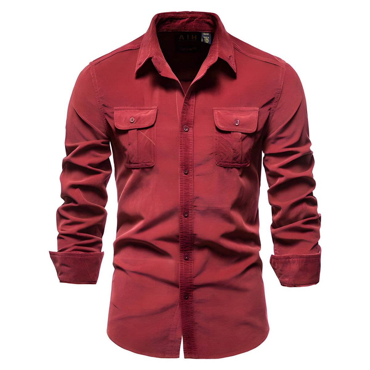 Roeland - Long Sleeve Shirt with Chest Pockets