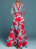 Paige | Floral V-Neck Midi Dress