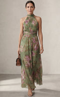 Pandora | Floral Halter Maxi Dress