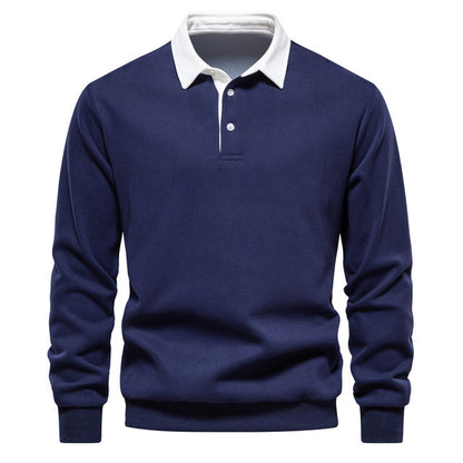 Pieter - Long Sleeve Slim Fit Polo Shirt