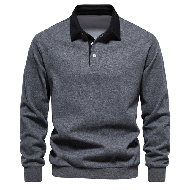 Pieter - Long Sleeve Slim Fit Polo Shirt