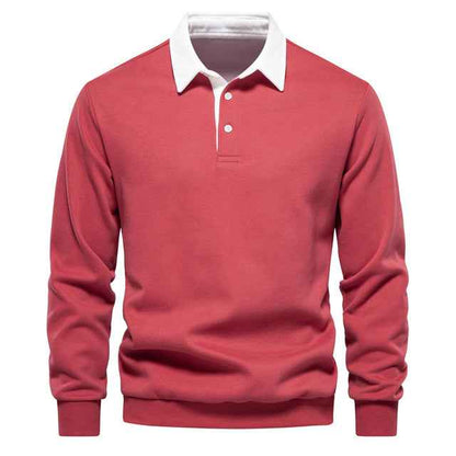 Pieter - Long Sleeve Slim Fit Polo Shirt