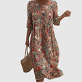 Queenie | Graceful Floral Midi Dress
