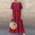 Ravenna | Soft-Draped Floral Maxi Dress