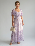Saoirse | Flowing Floral Midi Dress