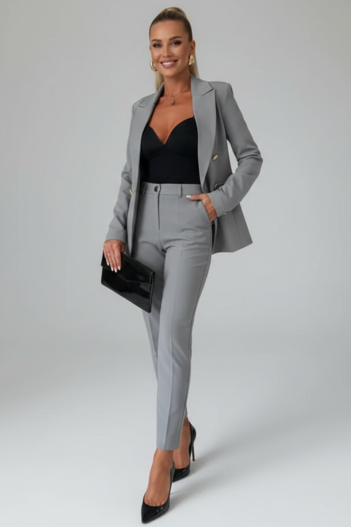 Linnea - Double-Breasted Blazer and Trouser Suit Set