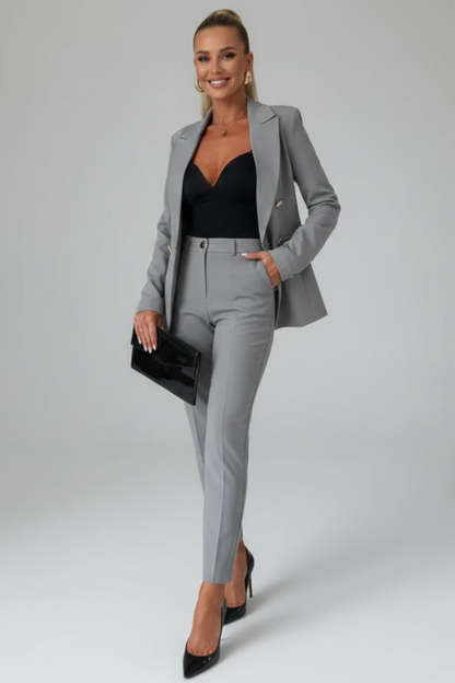 Linnea - Double-Breasted Blazer and Trouser Suit Set