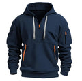 Sean | Pullover Hoodie with Zip Pocket and Arm Pocket