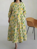 Sigrun | Floral Short-Sleeve Midi Dress