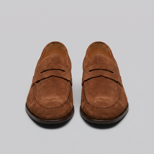 Sebastiaan - Suede Penny Loafers for Smart Casual Wear