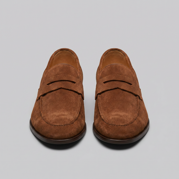 Sebastiaan | Suede Penny Loafers for Smart Casual Wear