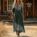 Thaddea | Effortless V-Neck Midi Dress