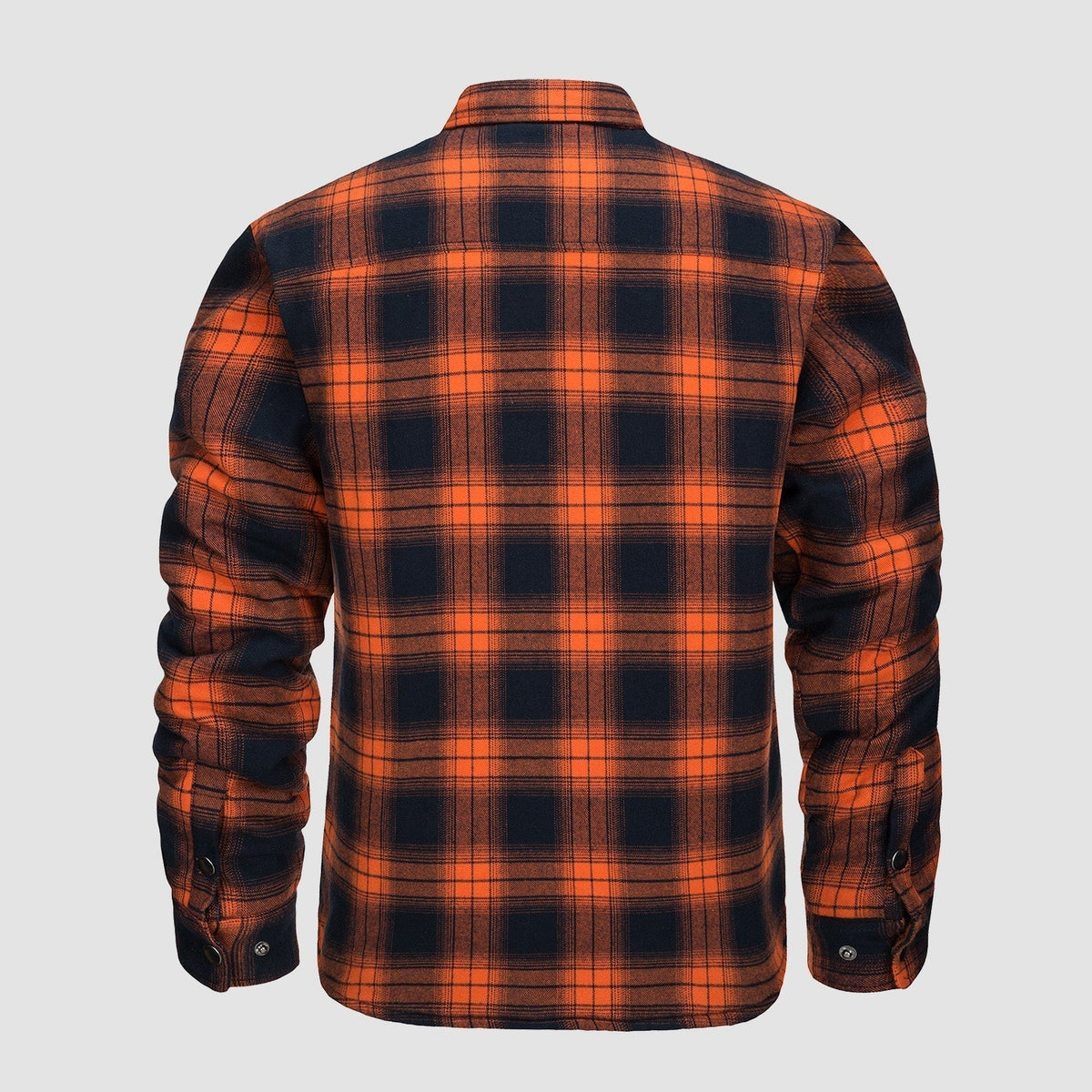 Flannel overshirt jacket for men with checks