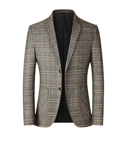 Men's tailored jacket with notch lapels