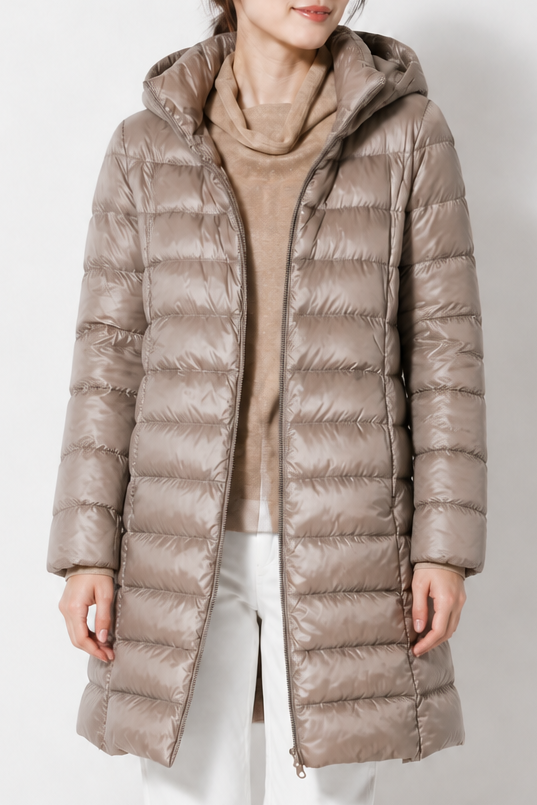 Elodie - Packable Puffer Jacket with Detachable Hood
