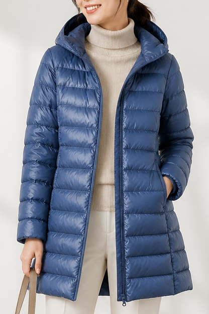 Elodie - Packable Puffer Jacket with Detachable Hood