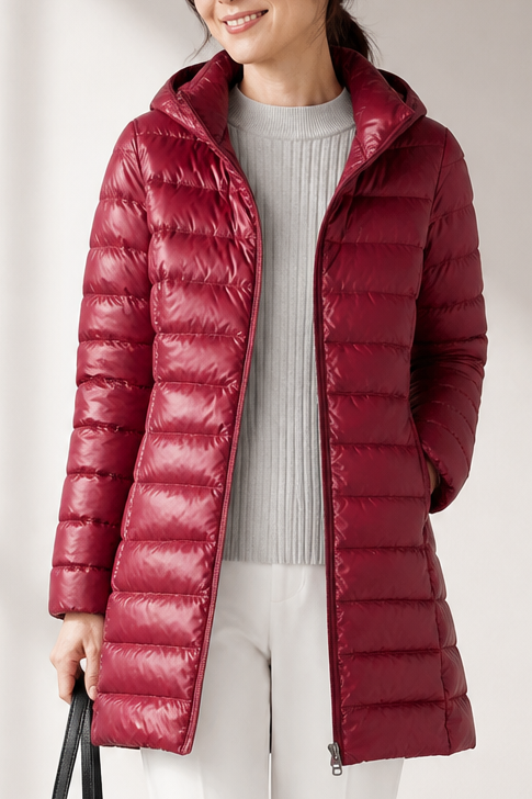 Elodie - Packable Puffer Jacket with Detachable Hood