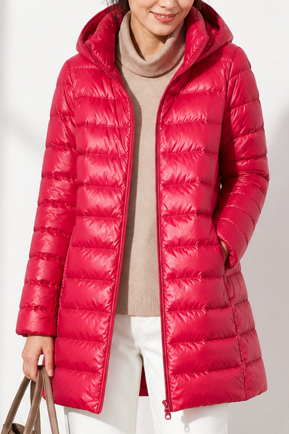 Elodie - Packable Puffer Jacket with Detachable Hood