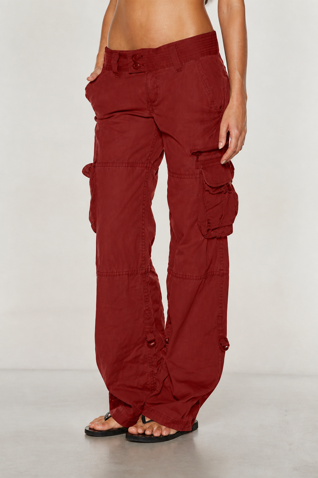 Gunilla - Vintage Wide Leg Cargo Trousers