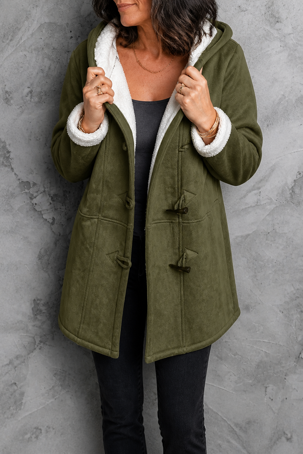 Beatrice - Hooded Coat with Plush Lining