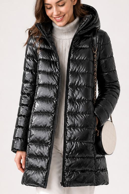Elodie - Packable Puffer Jacket with Detachable Hood