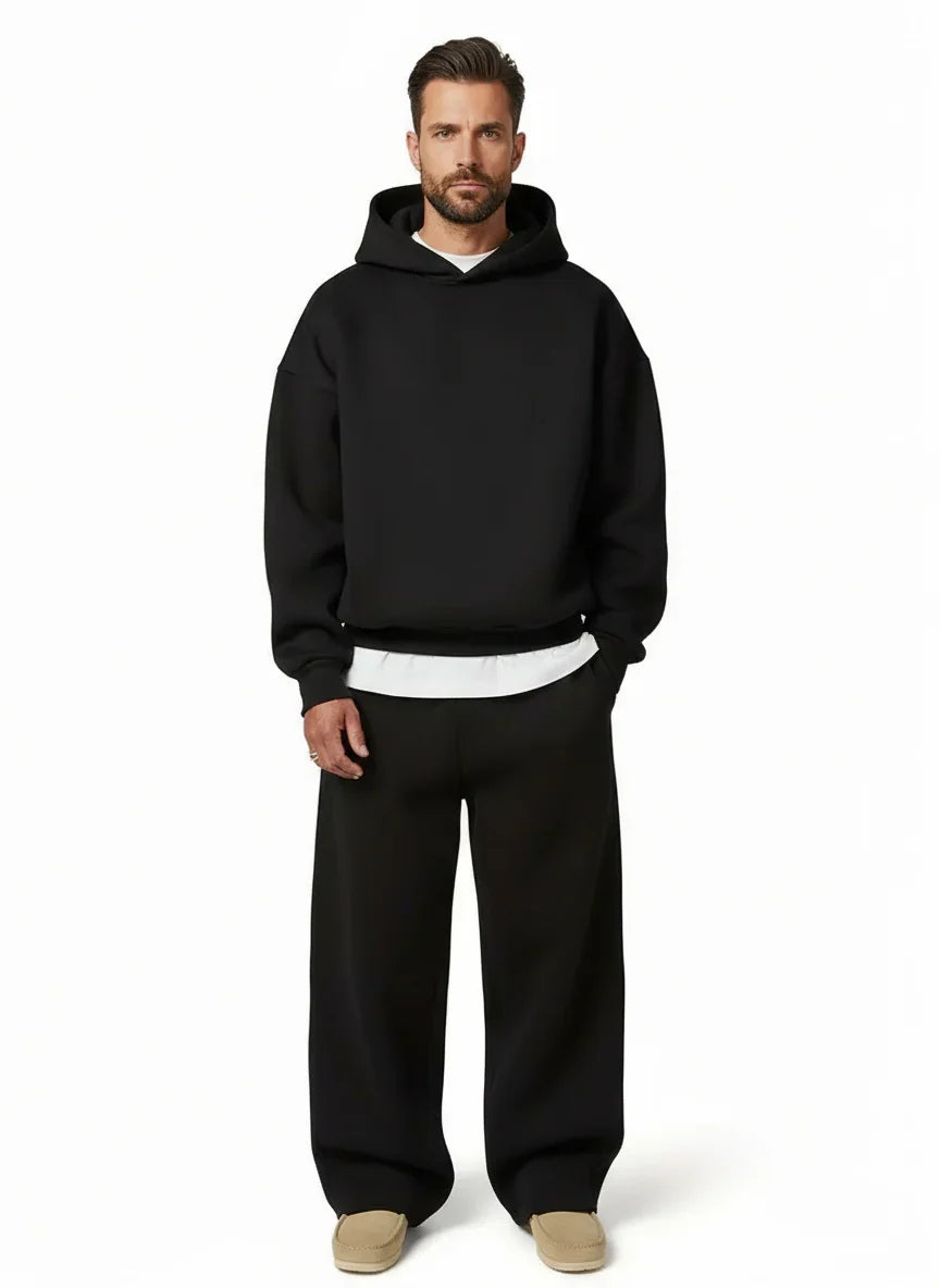 Wayne - Tracksuit with Hooded Top and Wide Leg Trousers