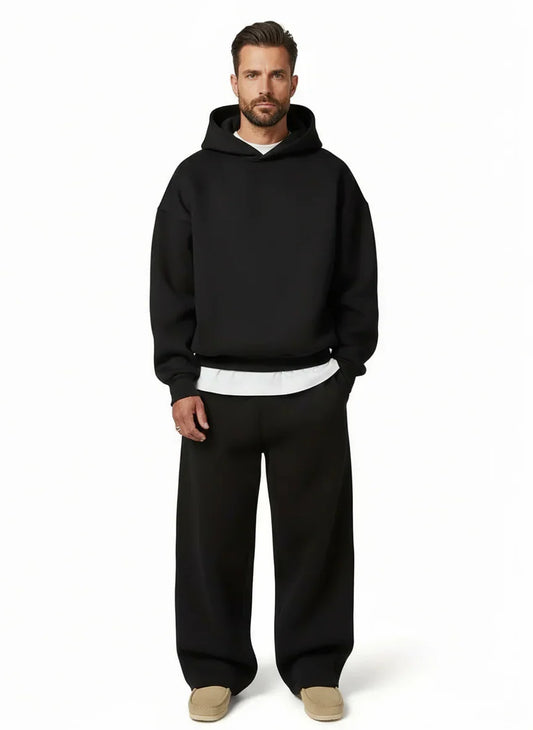 Wayne - Tracksuit with Hooded Top and Wide Leg Trousers
