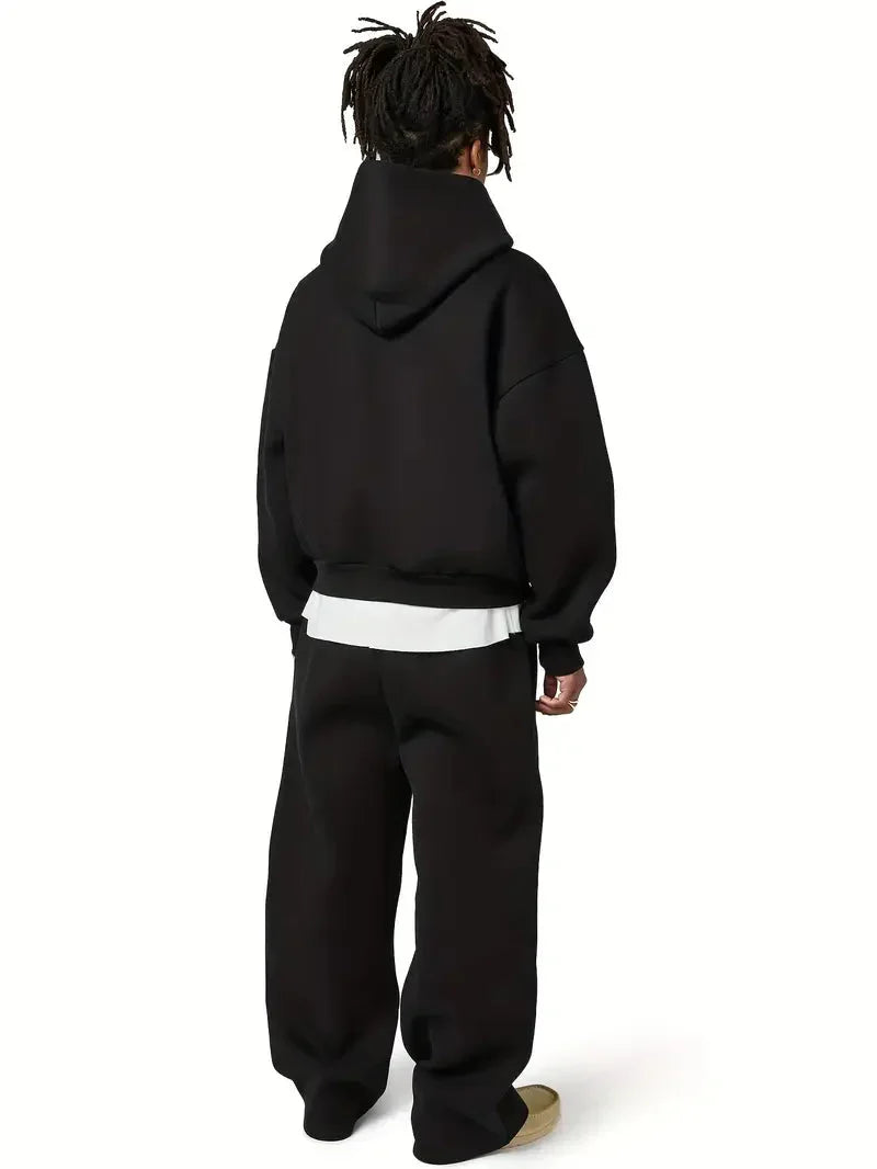 Wayne - Tracksuit with Hooded Top and Wide Leg Trousers