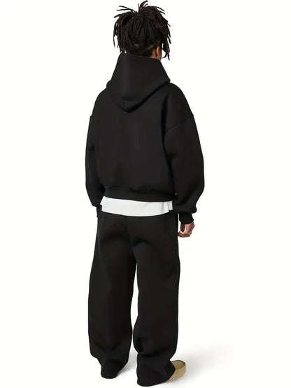 Wayne - Tracksuit with Hooded Top and Wide Leg Trousers