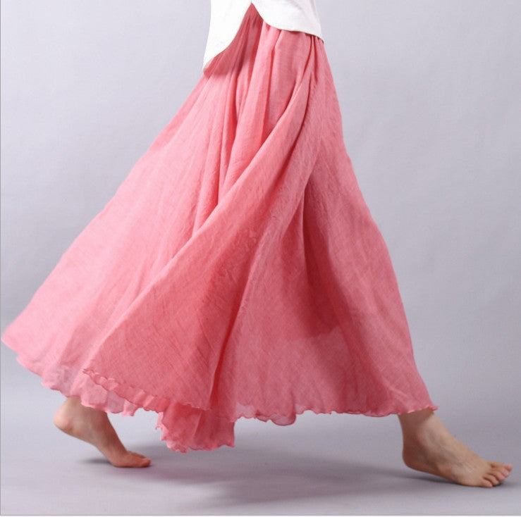 womens-bohemian-linen-maxi-skirt-with-pull-on-waist-and-flared-hem-7