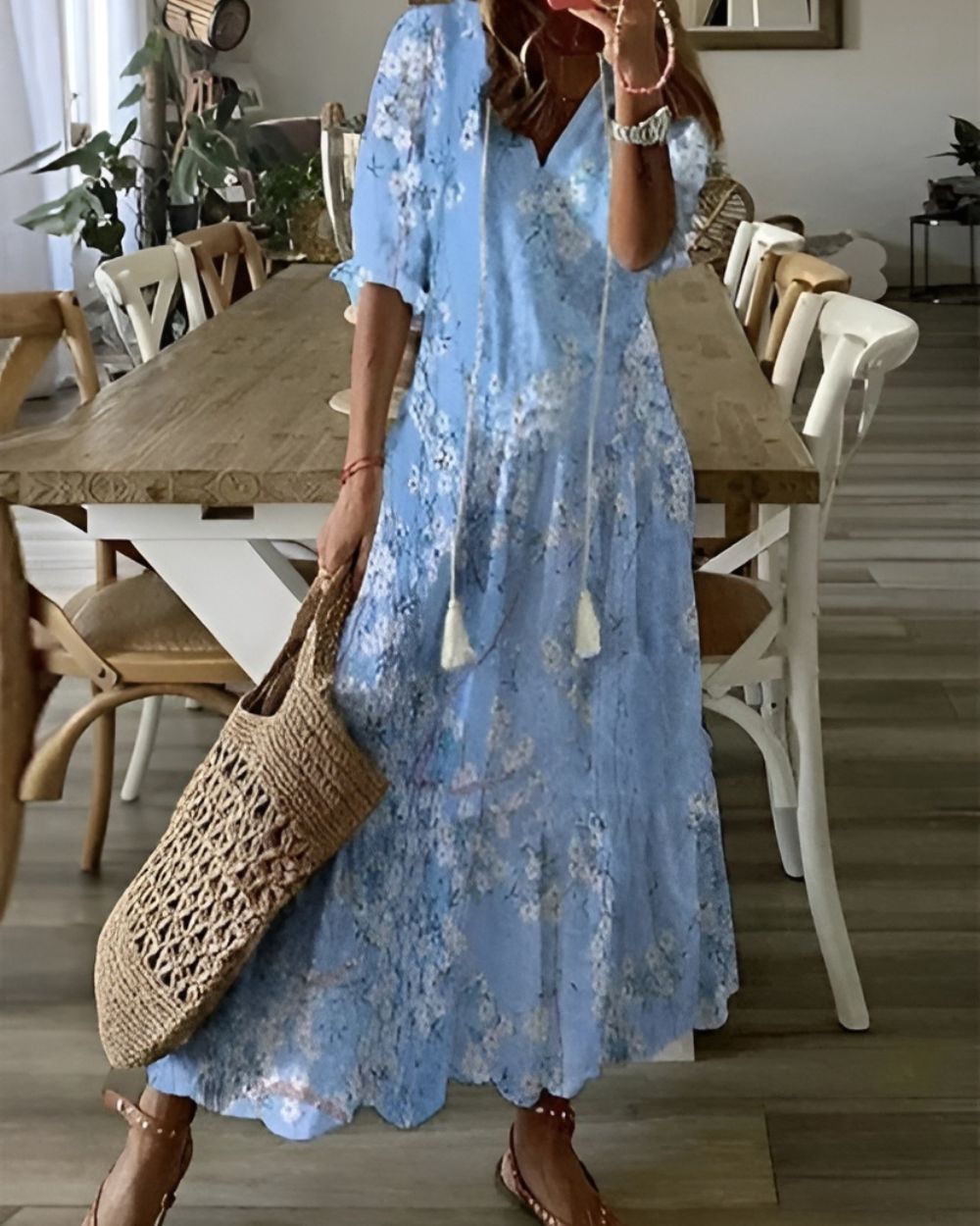 womens-boho-woven-maxi-dress-with-tassel-tie-and-ruffle-hem-4