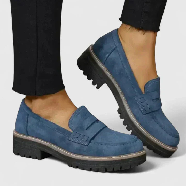 womens-casual-faux-suede-loafers-with-lug-sole-and-penny-strap-3
