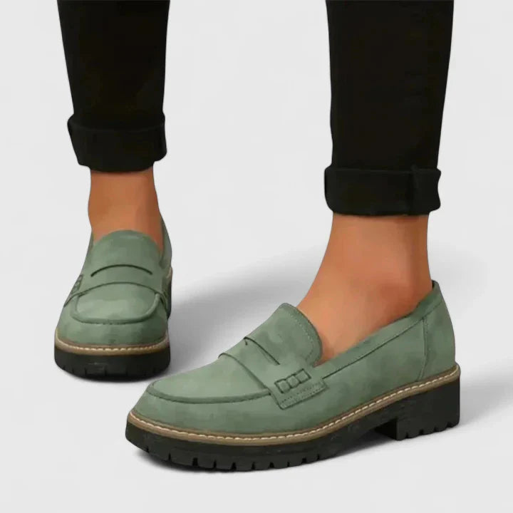 womens-casual-faux-suede-loafers-with-lug-sole-and-penny-strap-5
