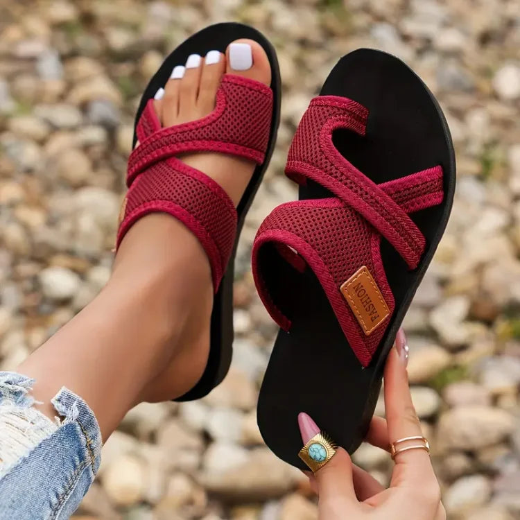 womens-casual-mesh-slide-sandals-with-cross-straps-and-open-toe-3