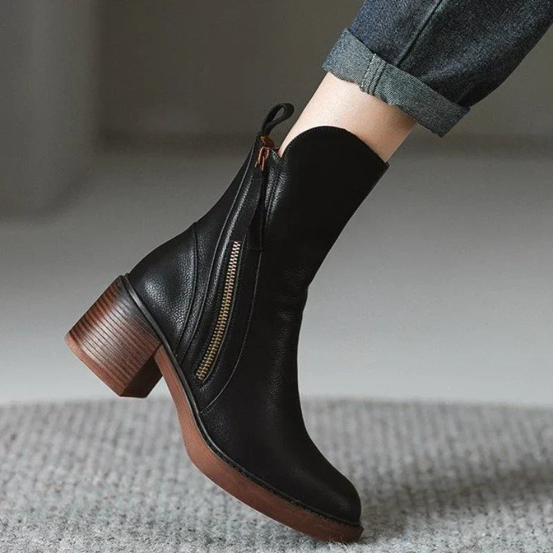 womens-casual-synthetic-ankle-boots-with-side-zipper-and-block-heel-6