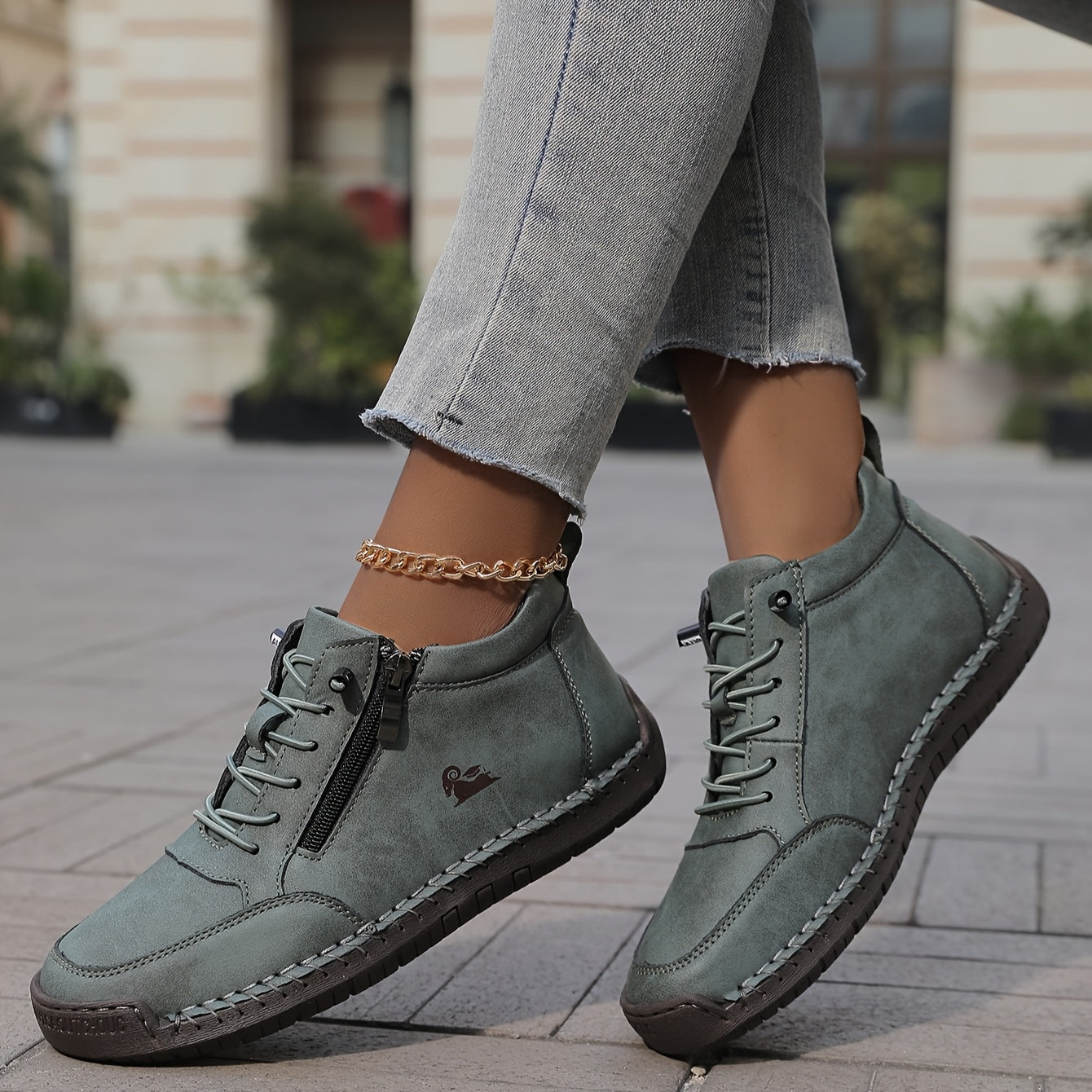 womens-casual-synthetic-sneakers-with-side-zipper-and-lace-up-10