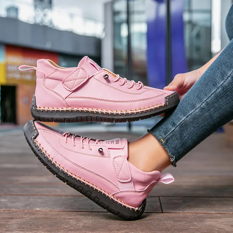 womens-casual-synthetic-suede-sneakers-with-laces-and-strap-7
