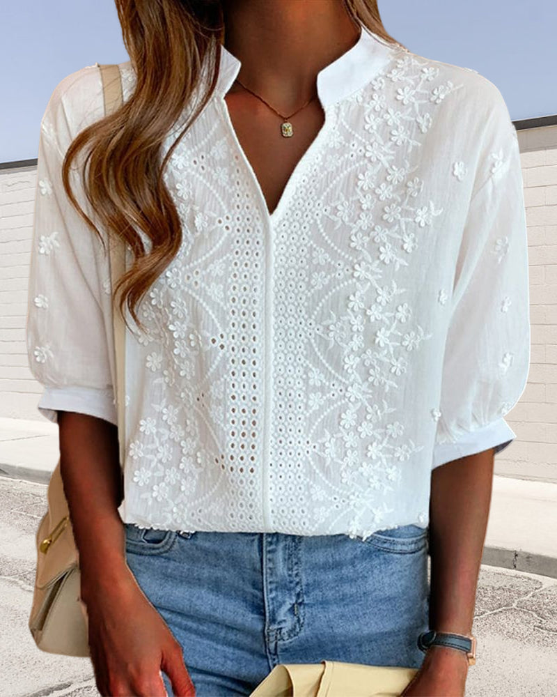 womens-casual-woven-blouse-with-embroidery-and-split-v-neck-2
