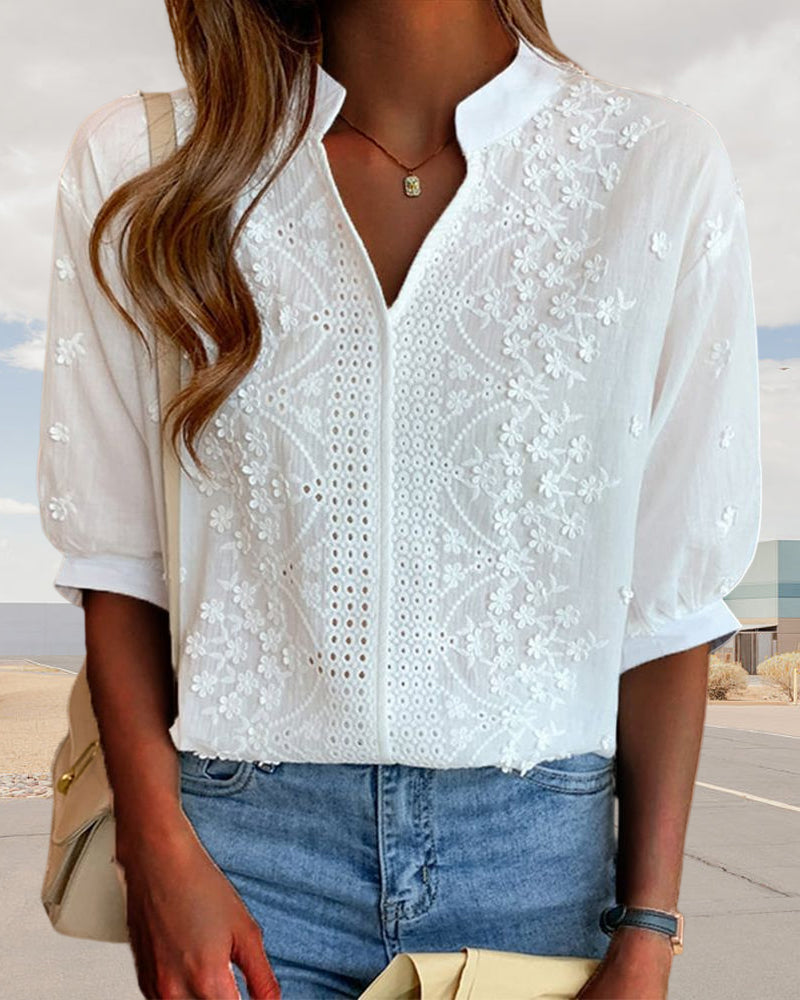 womens-casual-woven-blouse-with-embroidery-and-split-v-neck-4