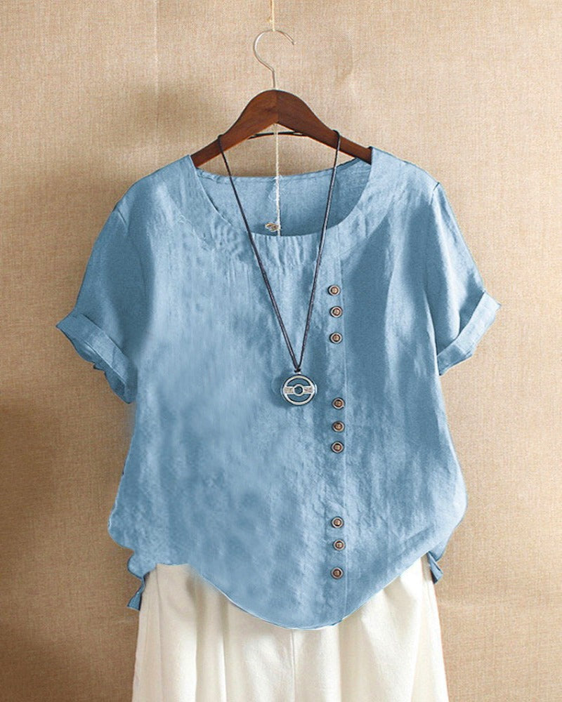 womens-casual-woven-blouse-with-side-buttons-and-cuffed-sleeves-8