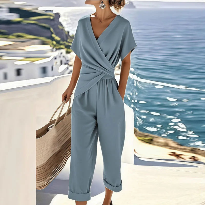 womens-casual-woven-jumpsuit-with-wrap-v-neck-and-cuffed-hems-2