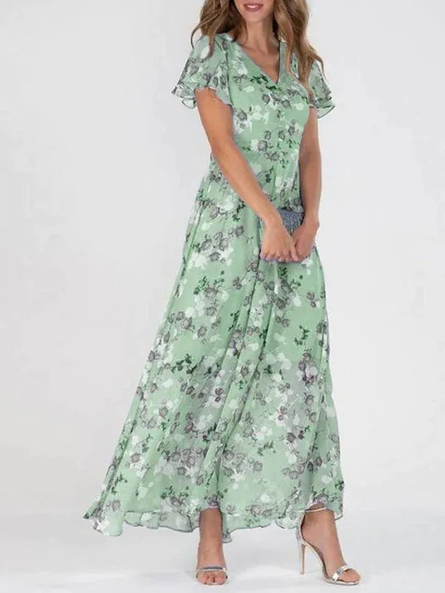 womens-chiffon-maxi-dress-with-v-neck-and-flutter-sleeves-3