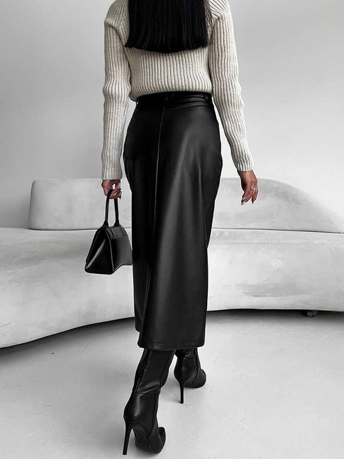 womens-coated-faux-skirt-with-front-slit-and-back-zipper-4