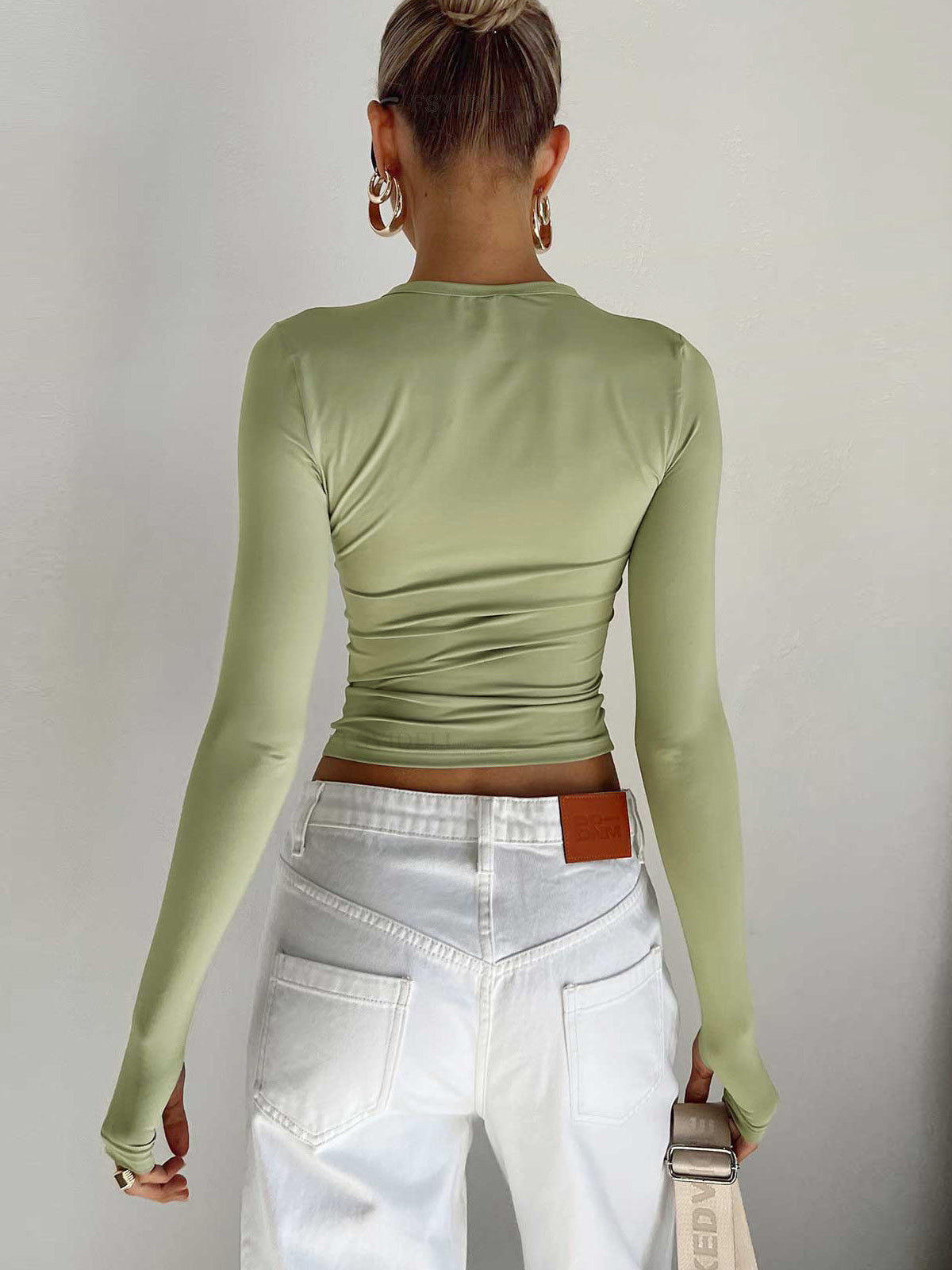 womens-cropped-knit-top-with-crew-neck-and-thumbhole-cuffs-3